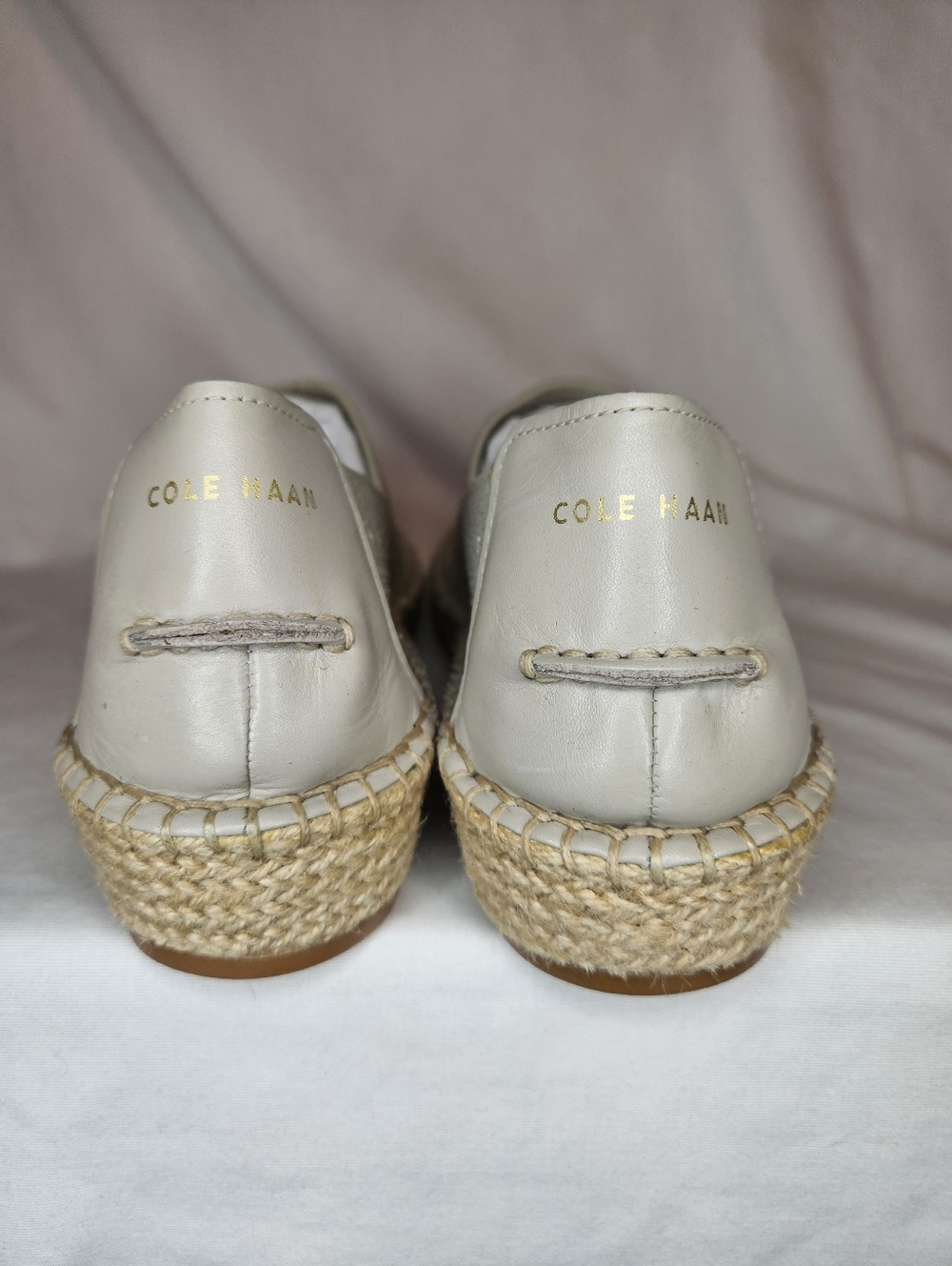 Cole Haan Cloud Feel Stretch Knit Espadrille Hawthorn Gold NWT Foam Comfy Slipon - Picture 4 of 14